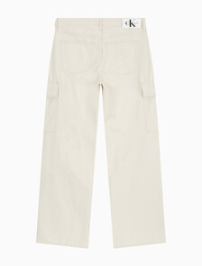 Buy 남성 90's 루즈핏 아이보리 카고 데님 in color CHALKY BLUE