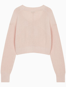 Buy 여성 2 IN 1 크롭 가디건 세트 in color LIGHT PINK