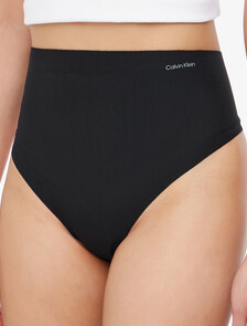 Buy 여성 스테이-풋 메쉬 메쉬 T팬티 in color BLACK