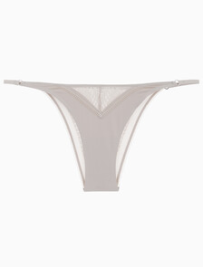 Buy 여성 미니멀리스트 레이스 AF 하이레그 탕가 in color LIGHT GREY