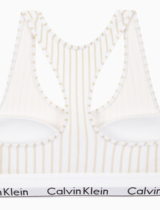 Buy 여성 아이콘 코튼 모달 AF 레이서백 브라렛 in color STEADY STRIPE_PELICAN