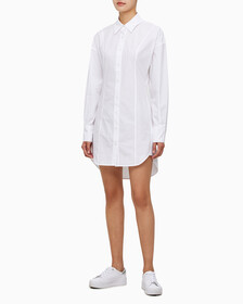 Buy 여성 롱슬리브 셔츠 드레스 in color BRIGHT WHITE