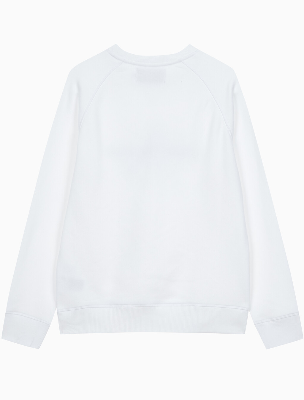 Buy 남성 레귤러핏 모노그램 로고 기모 스웨트셔츠 in color BRIGHT WHITE