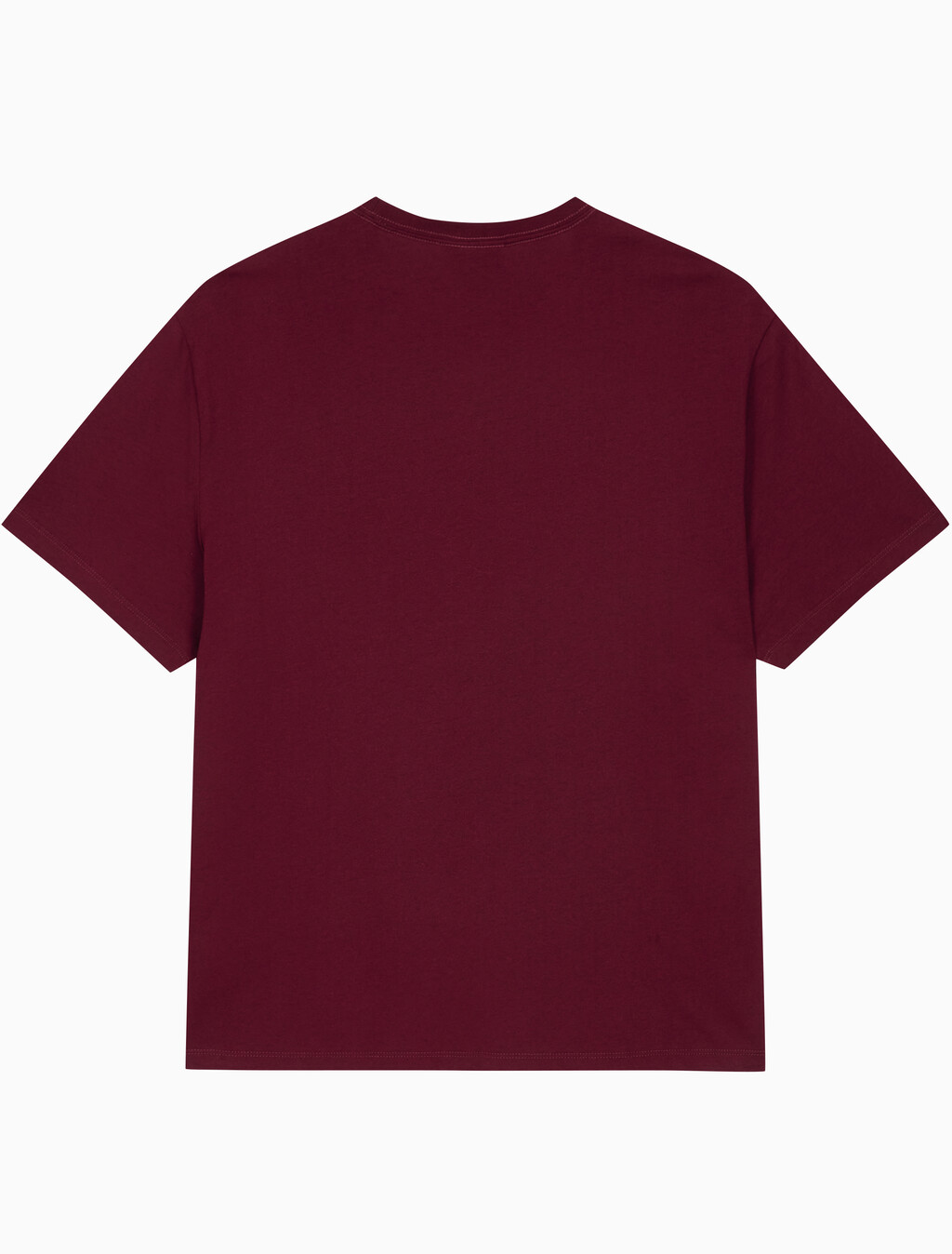 Buy 남성 레귤러핏 히어로 모노그램 로고 반팔 티셔츠 in color DEEP ROUGE