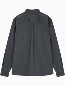 Buy 남성 멜란지 유틸리티 셔츠 in color CHARCOAL