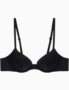 Buy 여성 퍼펙틀리 핏 레이스 AF 푸쉬업 브라 in color BLACK