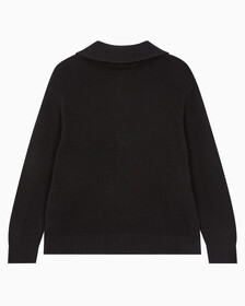 Buy 남성 하프 집업 풀오버 스웨터 in color CK BLACK