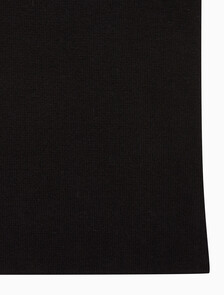 Buy 여성 칼라 블라킹 트리밍 코튼 립 탱크 in color BLACK