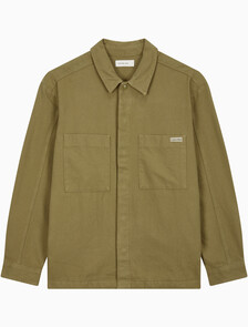 Buy 남성 릴렉스핏 플란넬 오버셔츠 in color OLIVE