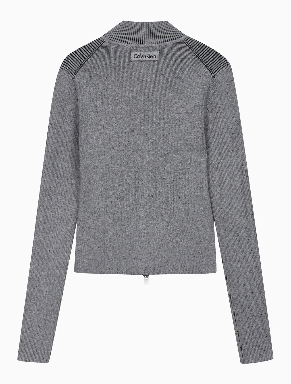 Buy 여성 L/S 풀 집업 스웨터 in color Grey