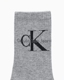 Buy 여성 모노그램 로고 크루 삭스 (블랙 1 PAIR) in color URBAN CHIC