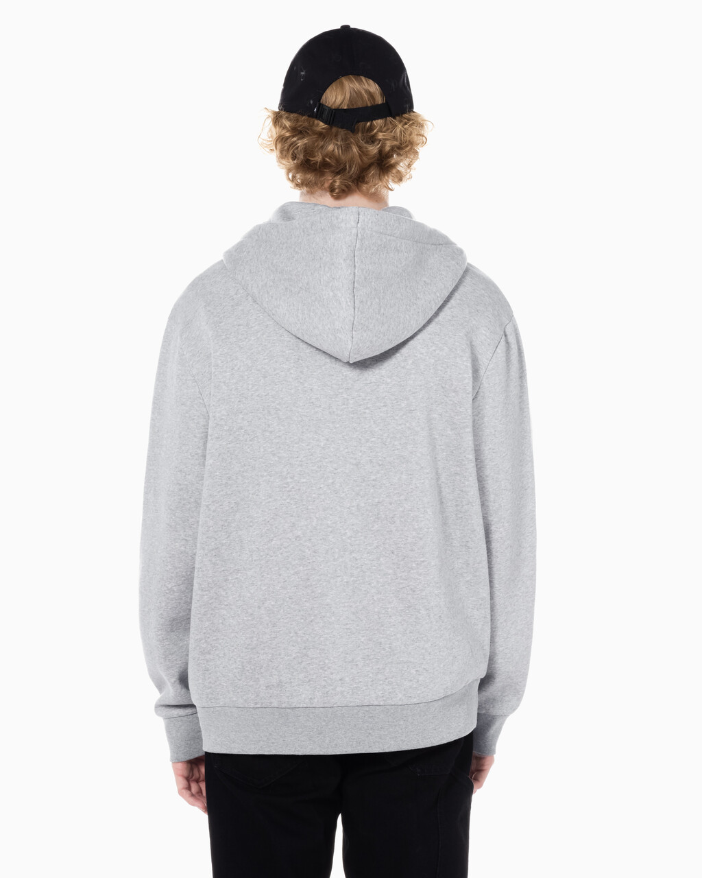 Buy 남성 아카이브 로고 플리스 집업 후디 in color HEROIC GREY HEATHER CM1BK 08