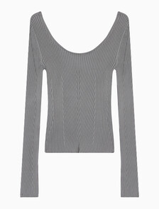 Buy 여성 비스코스 나일론 롱슬리브 스웨터 in color ELEPHANT SKIN 