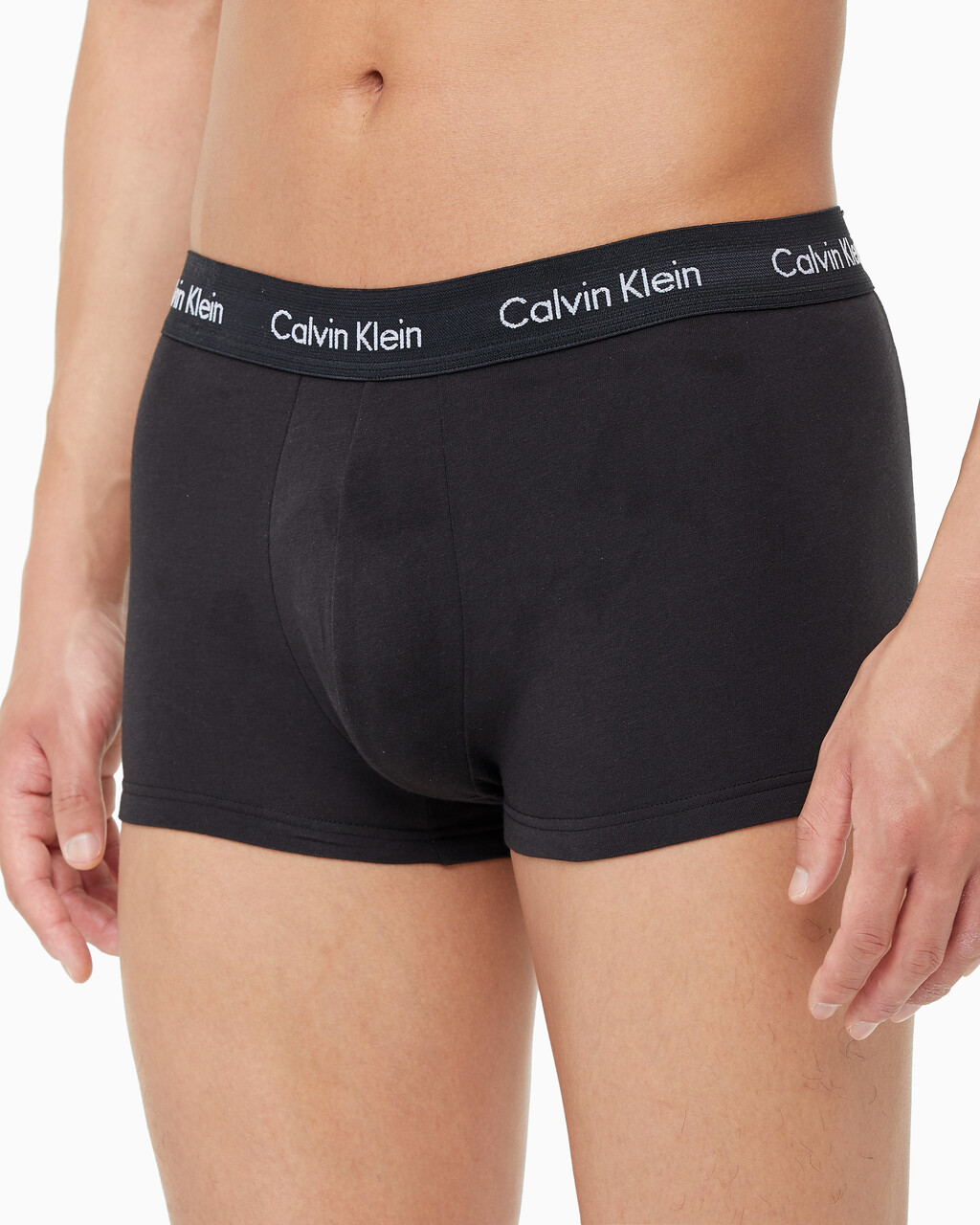 Buy 남성 코튼 스트레치 5PK  로우라이즈 트렁크 in color BLACK