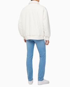 Buy 남성 리버서블 쉐르파 봄버 in color WHITE