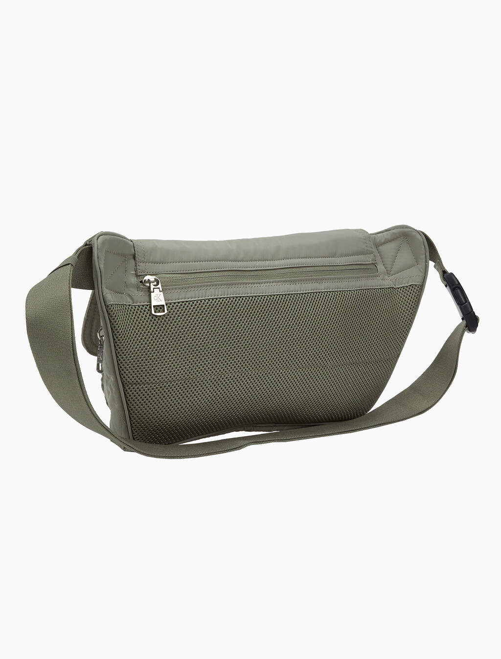 Buy 남성 CKJ 퀼티드 메신저 슬링백 in color KHAKI