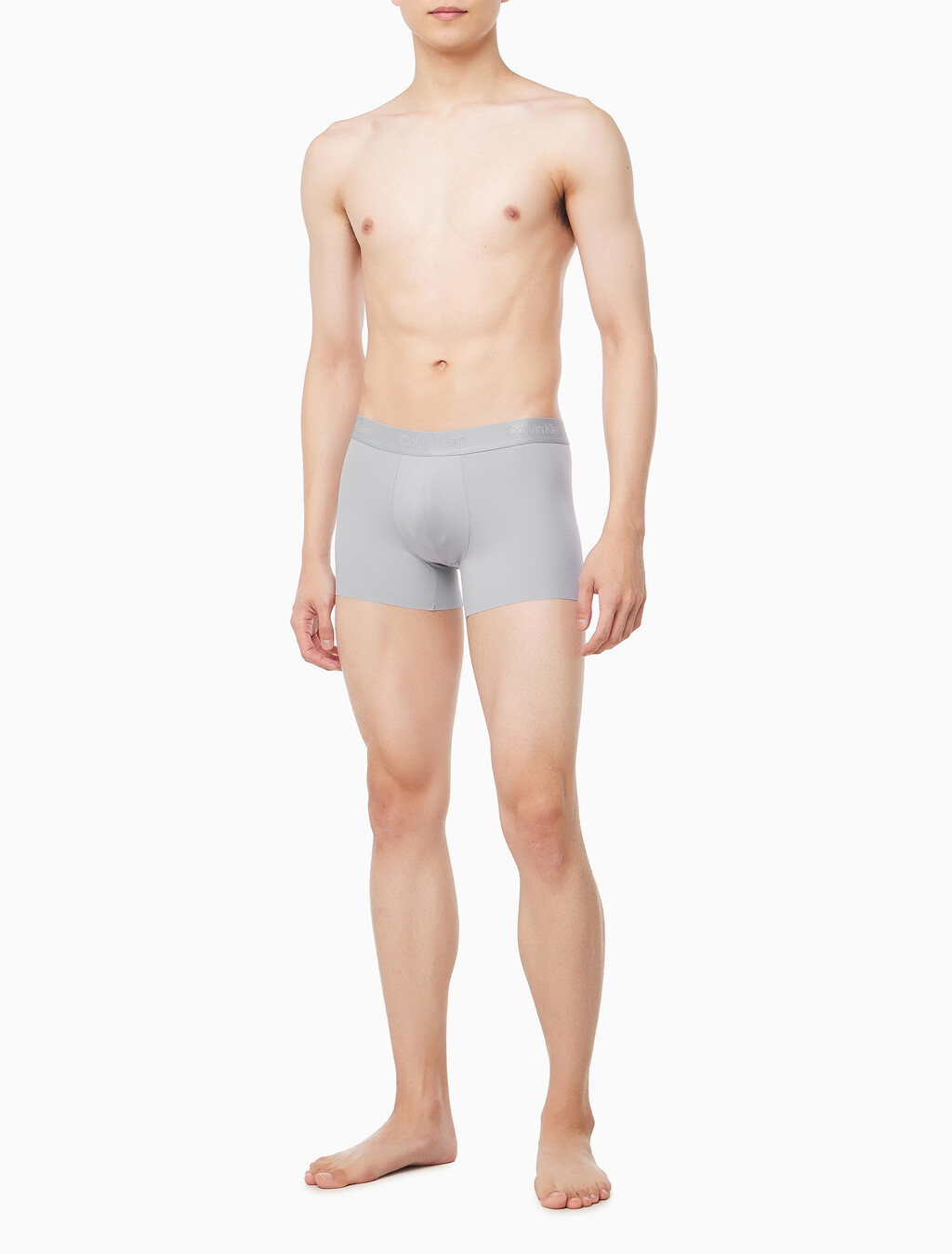 Buy 남성 마이크로파이버 스트레치 그립 트렁크 in color GREY