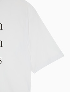 Buy 여성 CKJ 로고 반팔 티셔츠 in color BRILLIANT WHITE