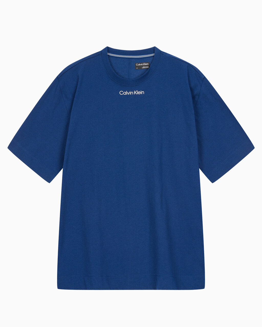 Buy 남성 CK 애슬레틱 릴렉스 핏 반팔 티셔츠 in color CRAYON BLUE