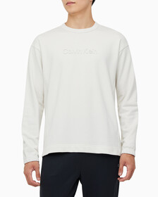 Buy 남성 릴렉스 핏 에센셜 스웻셔츠 in color WHITE