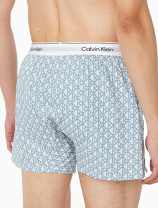 Buy 남성 코튼 포플린 박서 in color White Print