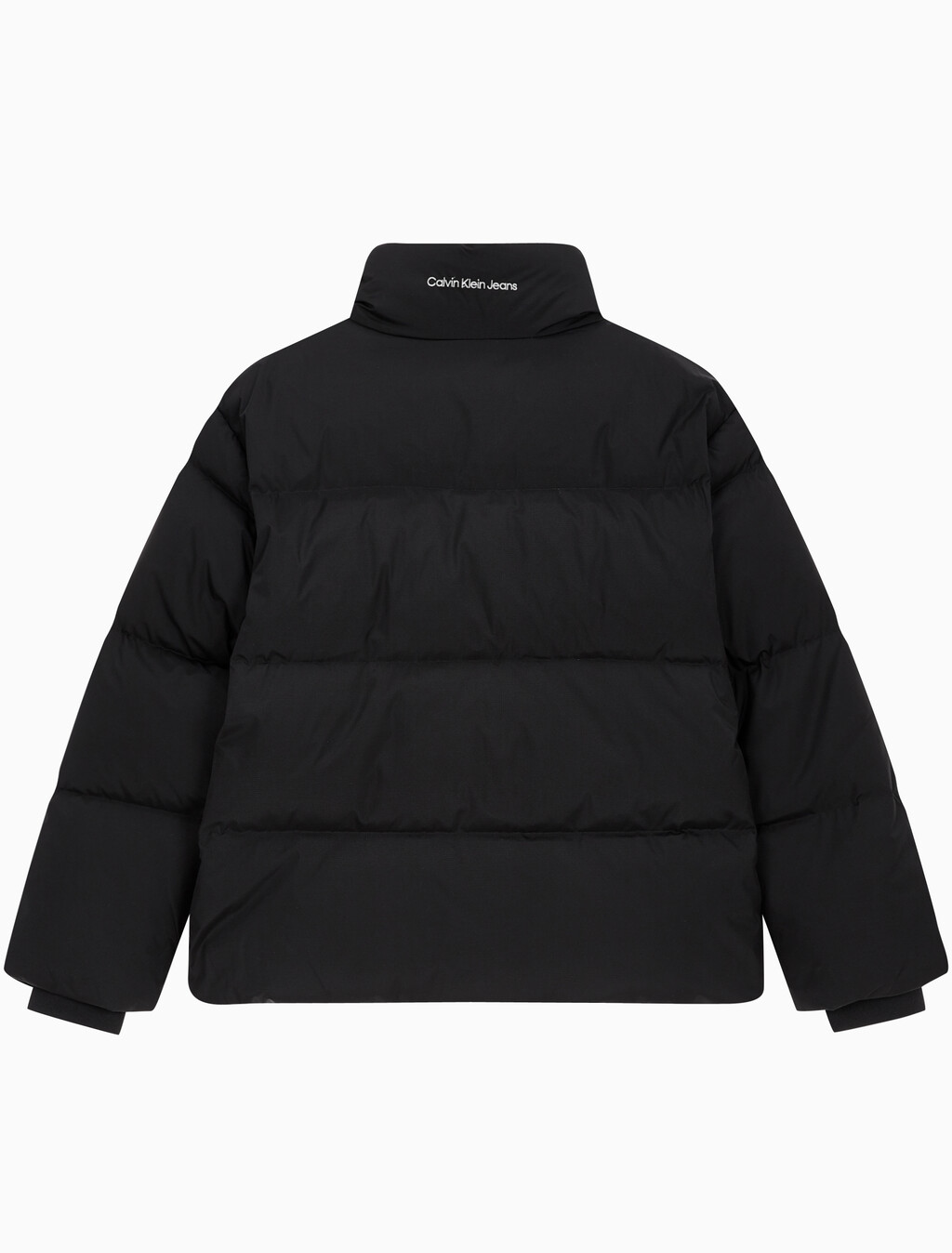 Buy 여성 숏 렝스 스탠드 카라 푸퍼 다운 재킷 in color CK BLACK