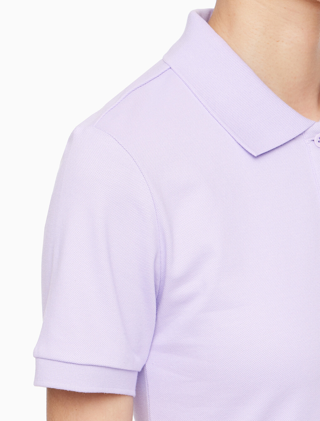 Buy 여성 CK 로고 폴로 반팔 원피스 in color LILAC