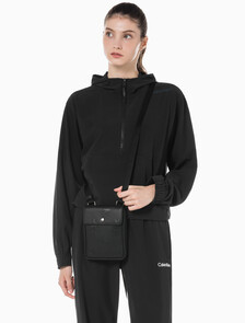 Buy 남성 CKJ 모노그램 소프트 레더 폰 크로스바디 in color BLACK AOP/BLACK