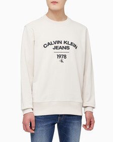 Buy 남성 커브 1978 로고 크루넥 스웨트셔츠 in color BLUR FLORAL_BLACK
