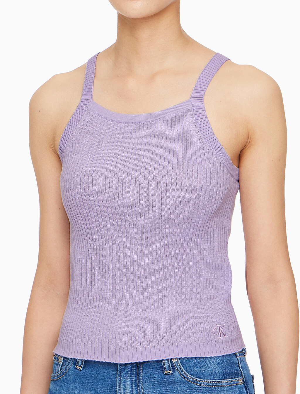 Buy 여성 2 IN 1 폴로 가디건 in color LILAC