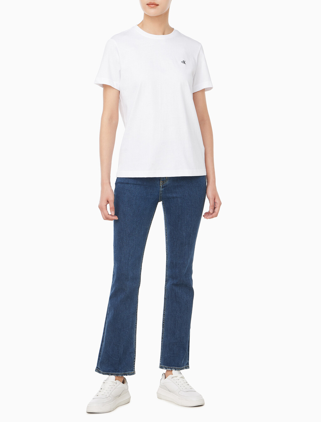 Buy 여성 아카이브 저지 크루넥 반팔 티셔츠 in color BRILLIANT WHITE