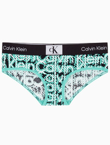 Buy 여성 1996 코튼 AF 힙스터 팬티 in color LAYERED WAVY LOGO PRINT FRESH PEPPERMINT