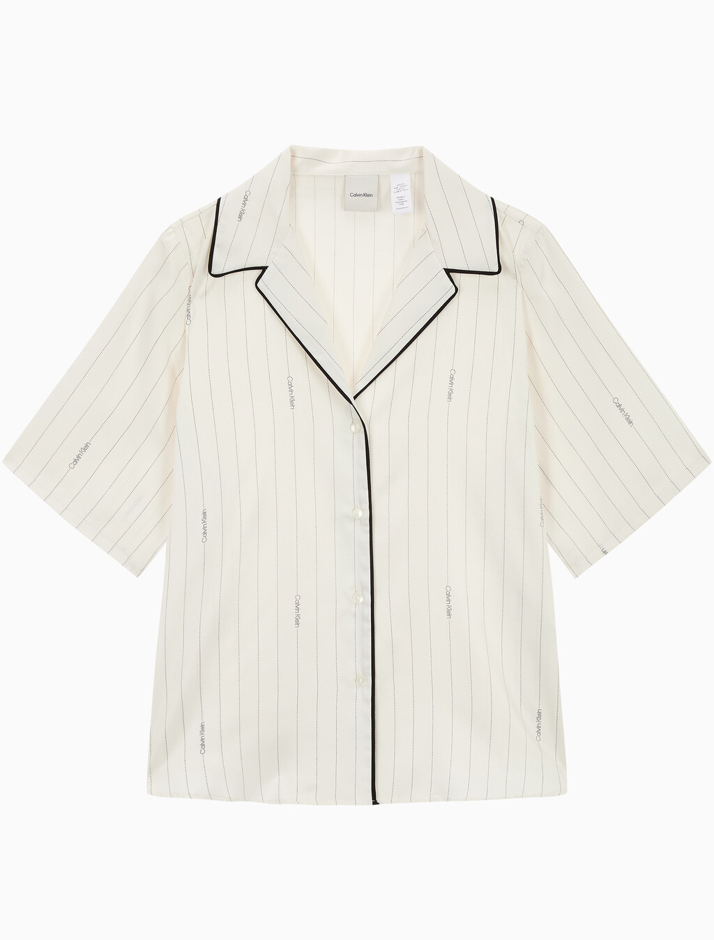 Buy 여성 새틴 씬 7부 셔츠 in color White