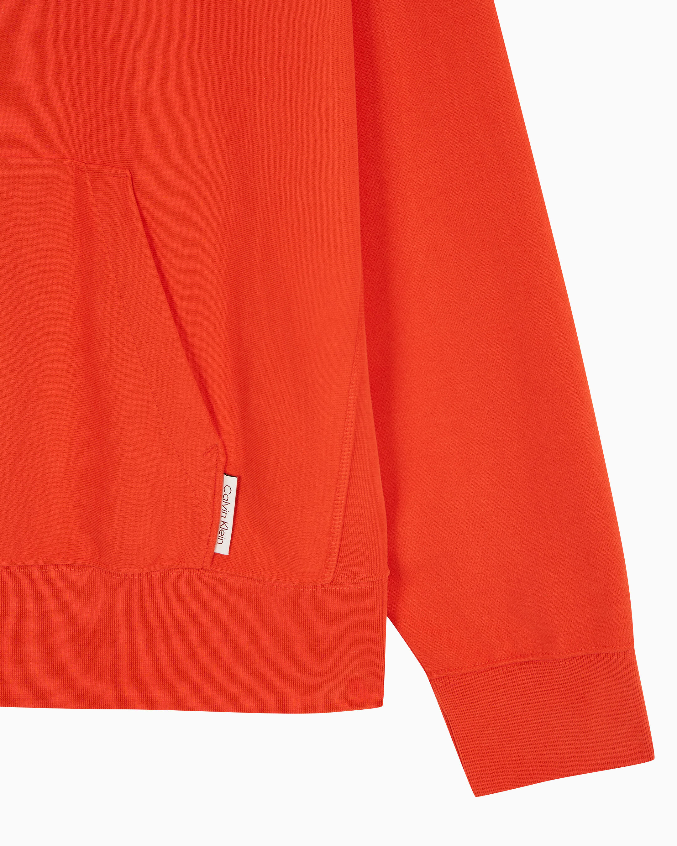 빨간 길 남성 오버핏 스웨이드 테리 후디 | red | Calvin Klein Korea