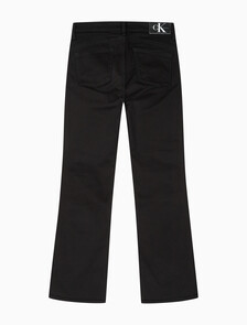 Buy 여성 하이라이즈 바디슬림 부츠핏 앵클 블랙 데님 in color WASHED BLACK LOGO LACE
