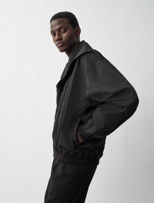 Buy CYRUS MENS NYLON COAT in color BLACK