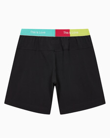 Buy 남성 레귤러 핏 프라이드 하이 스트레치 우븐 쇼츠 in color BLACK