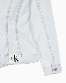 Buy 여성 오버사이즈핏 코르셋 데님 재킷 in color 028A CHALKY BLU