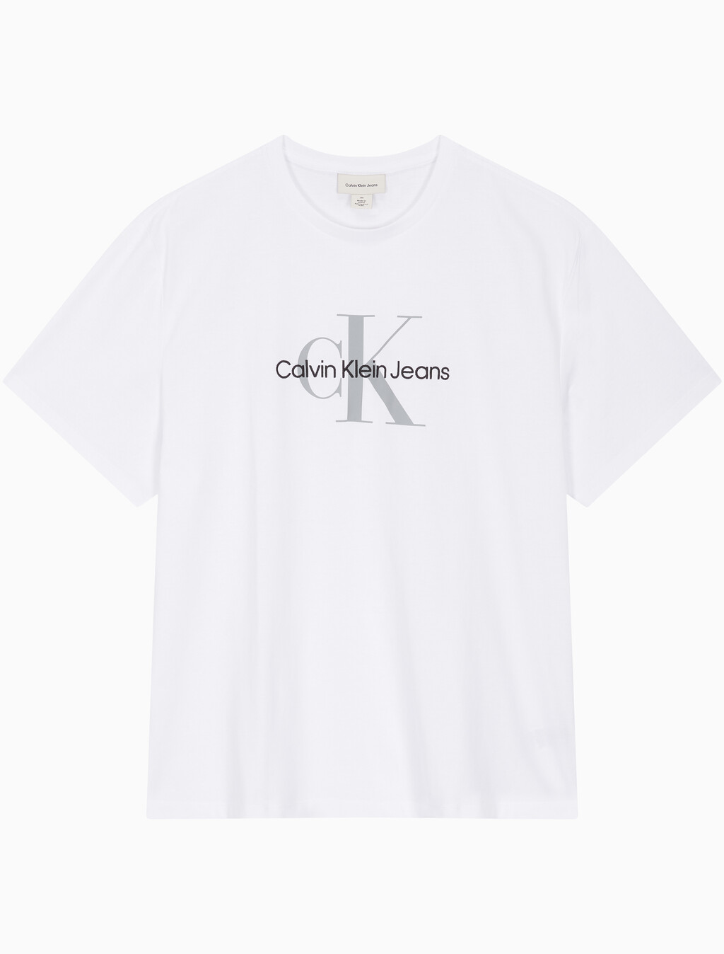 Buy 남성 레귤러핏 히어로 모노그램 로고 반팔 티셔츠 in color BRILLIANT WHITE