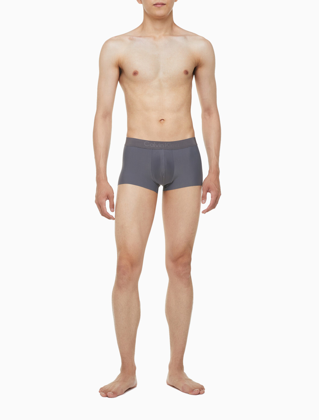 Buy 남성 CK 블랙 마이크로 로우 라이즈 드로즈 in color GREY SKY