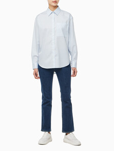 Buy 여성 릴렉스핏 셔츠 in color CHAMBRAY BLUE/ WHITE/ NIGHT SKY STRIPE