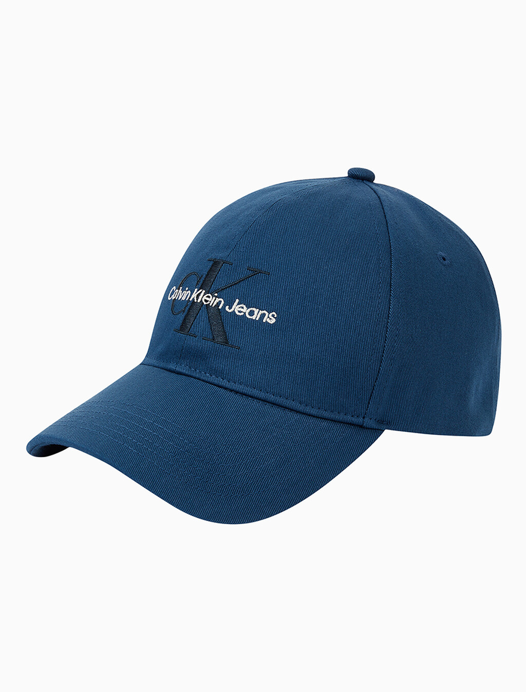 Buy 남녀공용 CKJ 모노그램 엠브로이더리 볼캡 in color NAVY