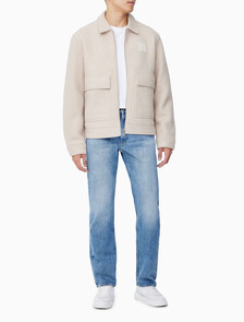 Buy 남성 릴렉스핏 텍스처 울 자켓 in color LIGHT BEIGE