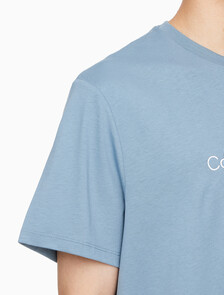 Buy 남성 레귤러핏 히어로 모노그램 로고 반팔 티셔츠 in color BLUE