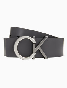 Buy 남성 CKJ 모노그램 프리미엄 로고 양면 벨트 35mm in color BLACK/DARK GREY
