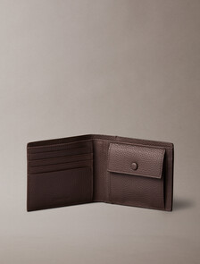 Buy 남성 포일 엠보스 빌 폴드 코인 지갑 in color Black/Ck Dark Brown
