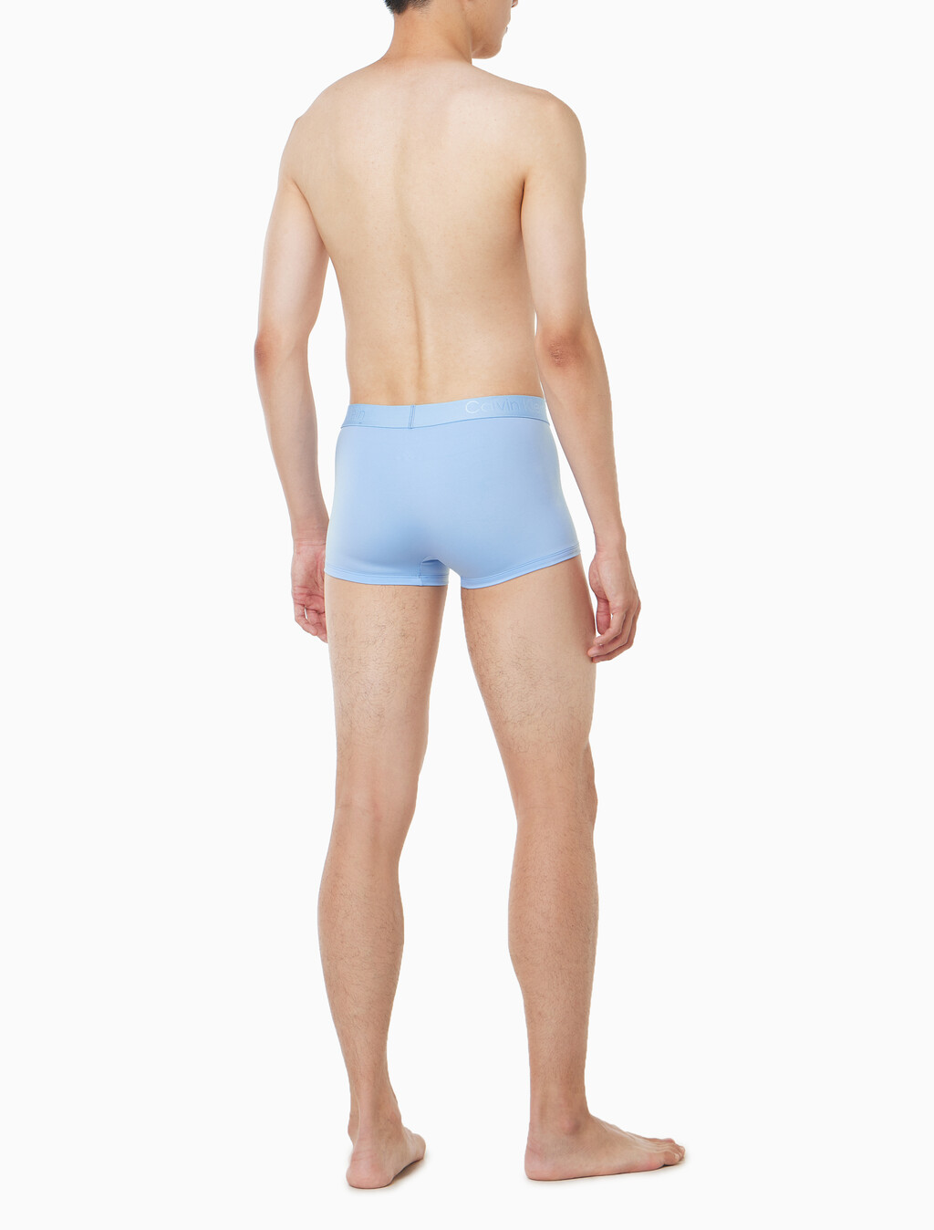 Buy 남성 CK 블랙 마이크로파이버 트렁크 in color Light Blue