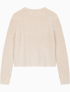 Buy 여성 롱슬리브 라운드넥 스웨터 in color NEUTRAL TAN