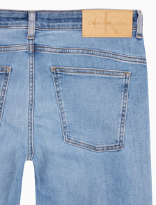 Buy 남성 바디 테이퍼핏 라이트블루 이탈리안 데님 in color CHALKY BLUE
