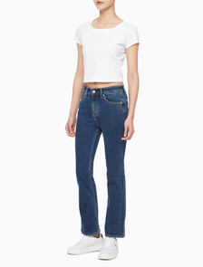 Buy 여성 쿨링 로고 베이비 티셔츠 in color BRIGHT WHITE